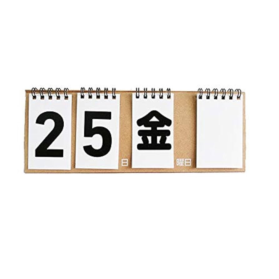 アンティーク 日めくり 永久 卓上カレンダー　手動式　希少品 Amazon | カレンダー 2026年 卓上 日めくり 暦日 万年暦 木製